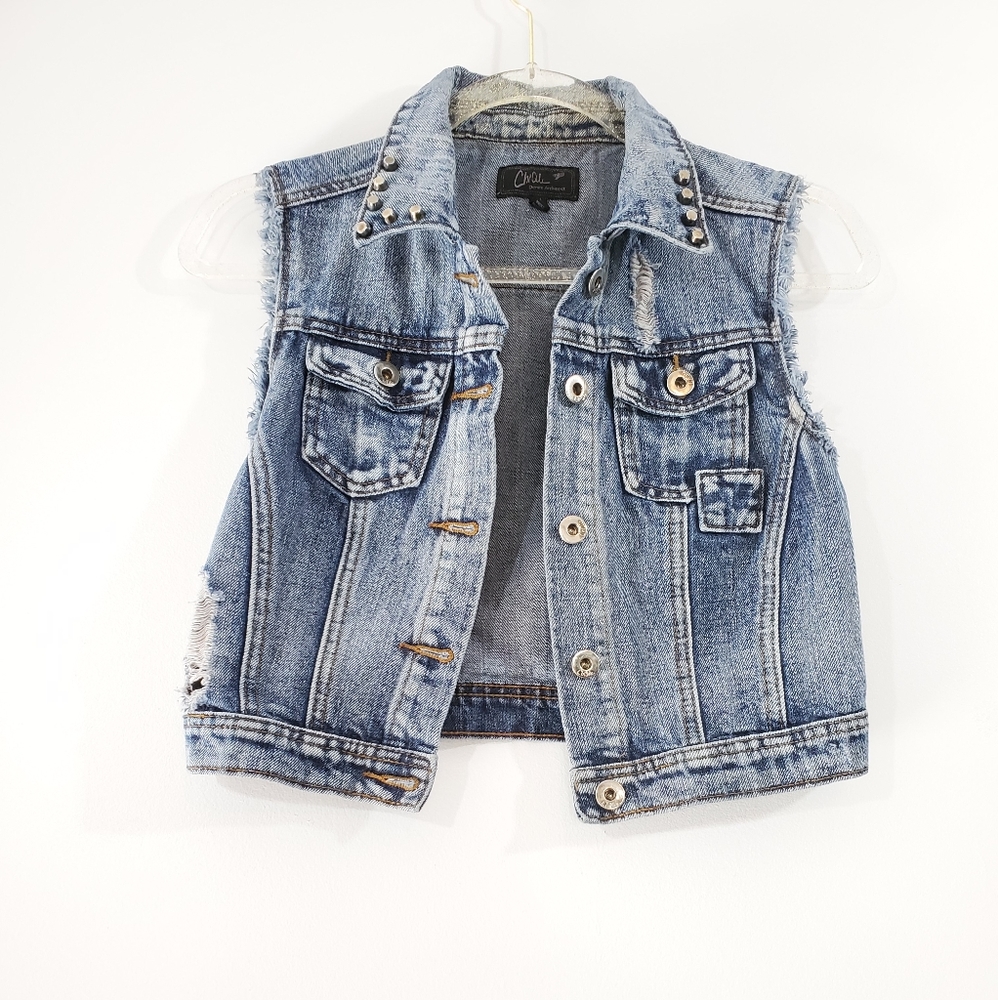 Chi Ole Girls cotton jean vest